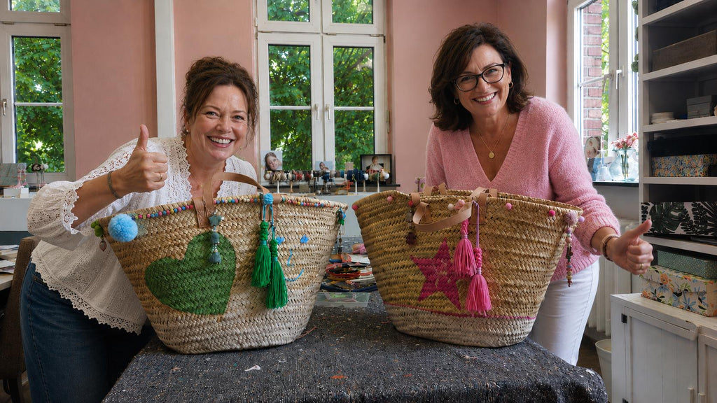Workshop Ibiza-Tasche gestalten, bunt, kreativ & sommerlich