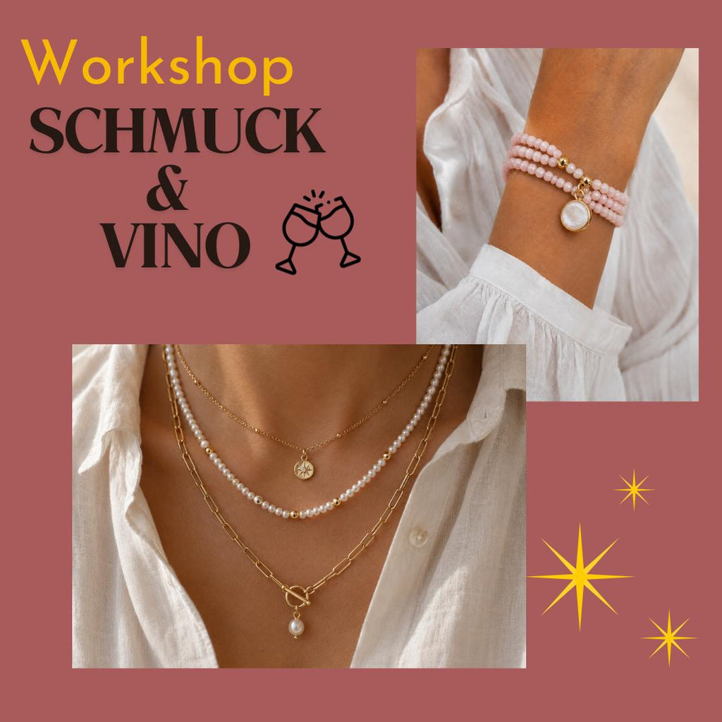 Schmuck & Vino Workshop in Dorsten – kreativer Schmuckabend mit Wein