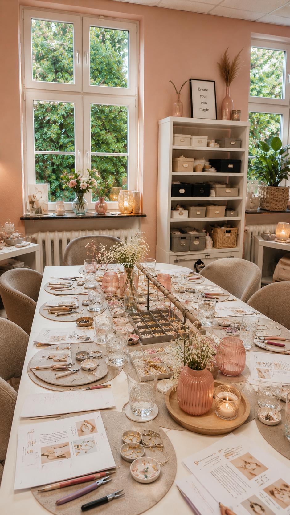 SCHMUCK & VINO – dein entspanntes  Schmuck Event mit Wein & Kreativität 🍷✨