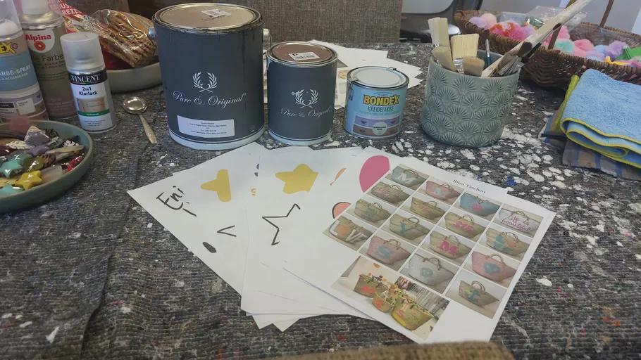 Workshop Ibiza-Tasche gestalten, bunt, kreativ & sommerlich