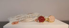 Premium Armband und Ring aus Edelsteinen und Edelstahl