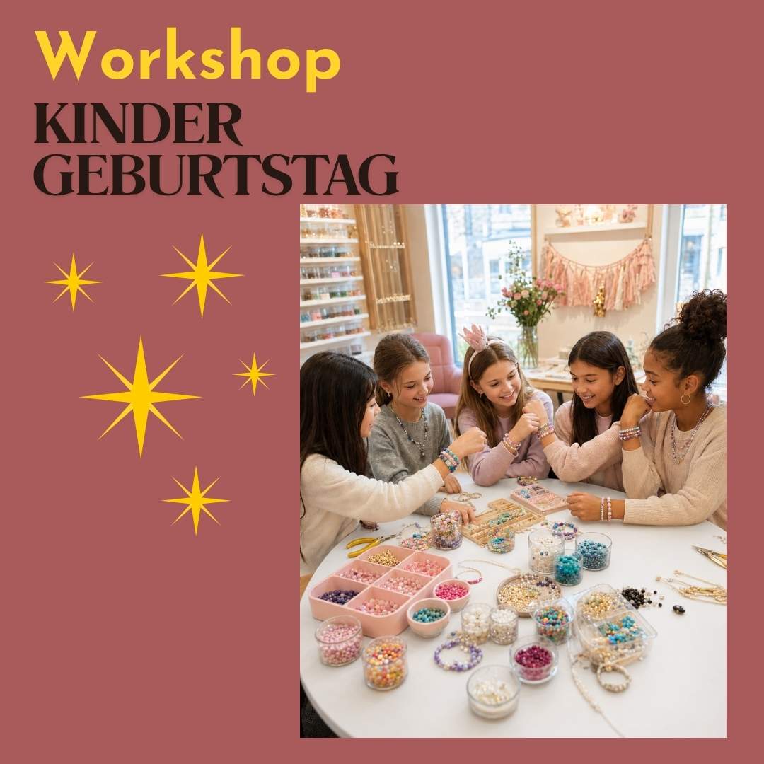 Schmuck Workshop Kindergeburtstag in Dorsten – Kinder gestalten gemeinsam ihren eigenen Schmuck