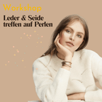 Schmuck Workshop Leder und Seide treffen auf Perlen in Dorsten